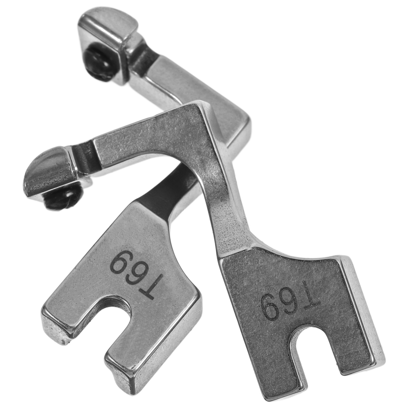 Zipper Foot Presser - 2 Stück Verstellbarer Stahl-Reißverschluss-Nähfuß für Nähmaschinen
