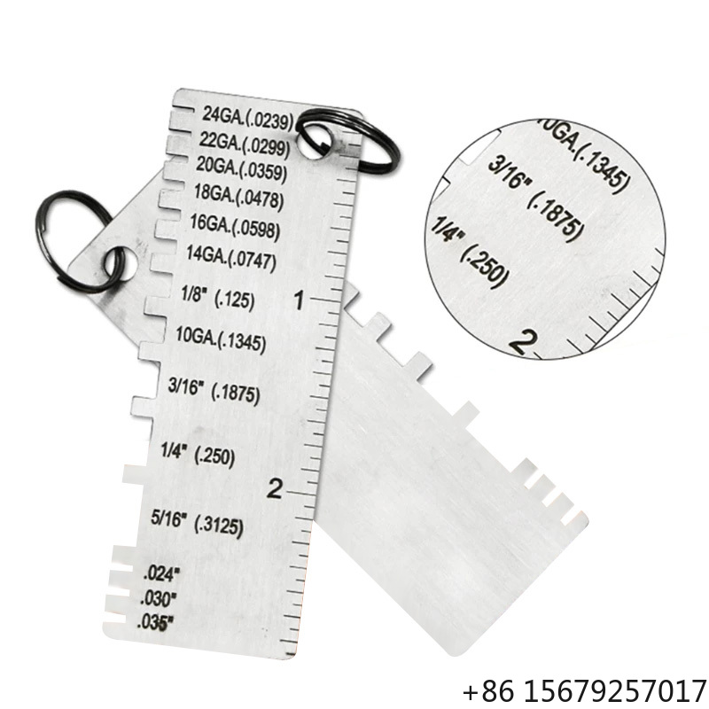 Seam Gauge Metal - Edelstahl-Dickenmessgerät Schweißinspektionslineal Schweißnaht-Messgerät Messschieber Draht-/Metallblech-Messwerkzeuge