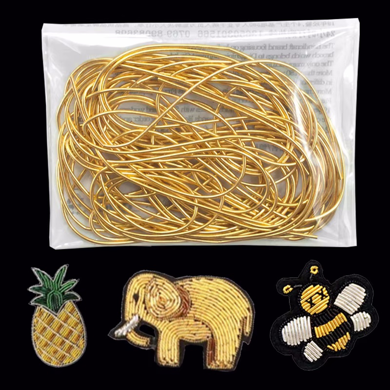 Embroidery Floss Thread - 2,6 m 1-1,5 mm Bullion-Draht, französische