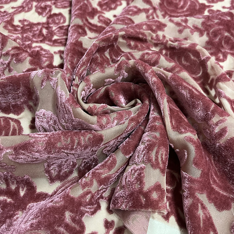 Sewing Velvet Fabric - Seidensamtstoff im chinesischen Stil – rote