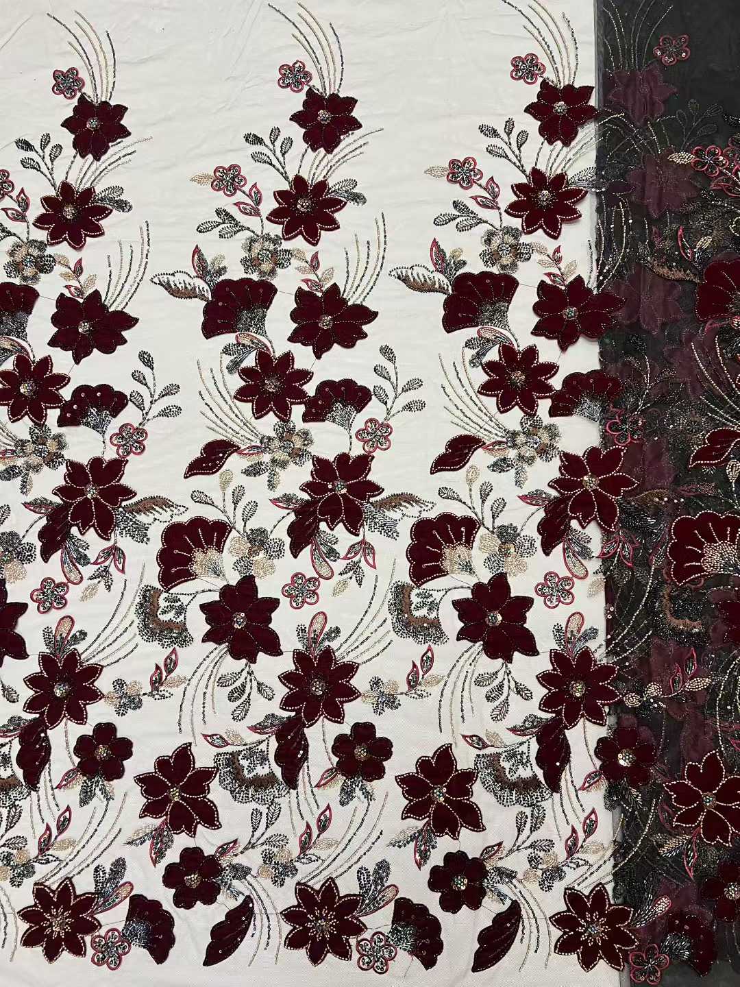 Sewing Velvet Fabric - 2026Luxuriöser, hochwertiger, weicher Mesh-Samtstoff mit Steinen