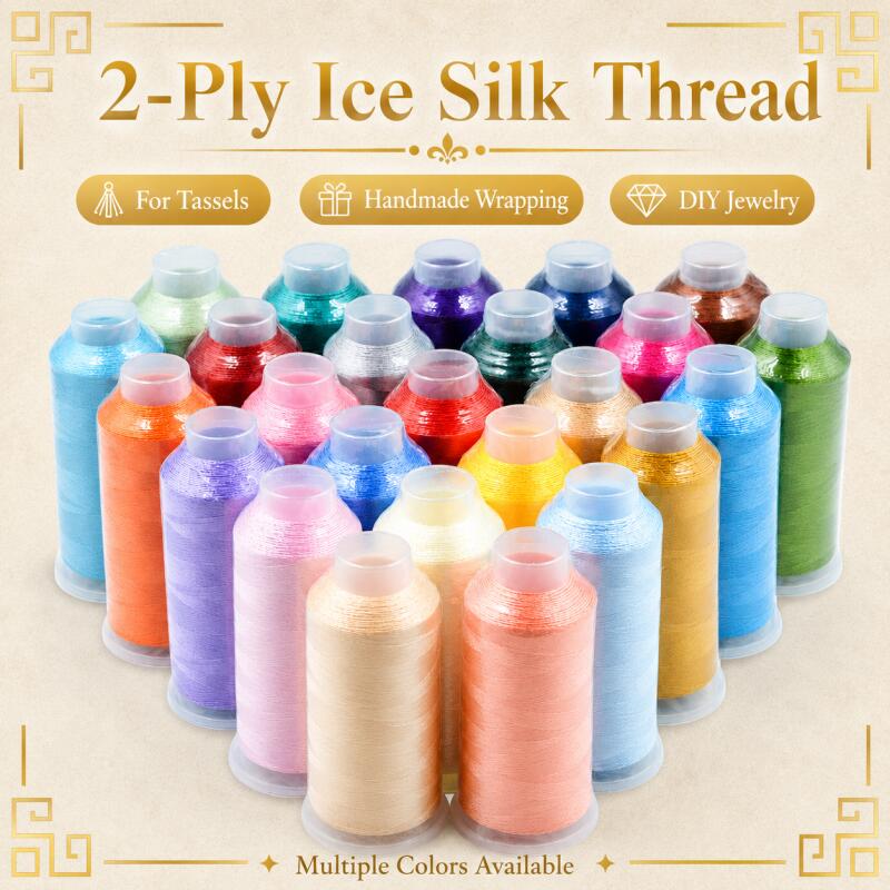 Sewing Thread In Textile - Vertikaler Quastenfaden 150D/2 Stränge Stickgarn Textil