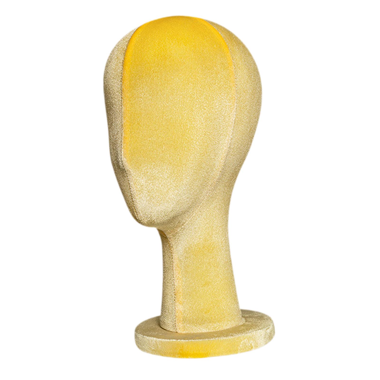 Dress Form Mannequin - Kopfmodell für Hutpräsentation, Haarteil-Präsentationsmodell, Samtkopf-Übungskopf für