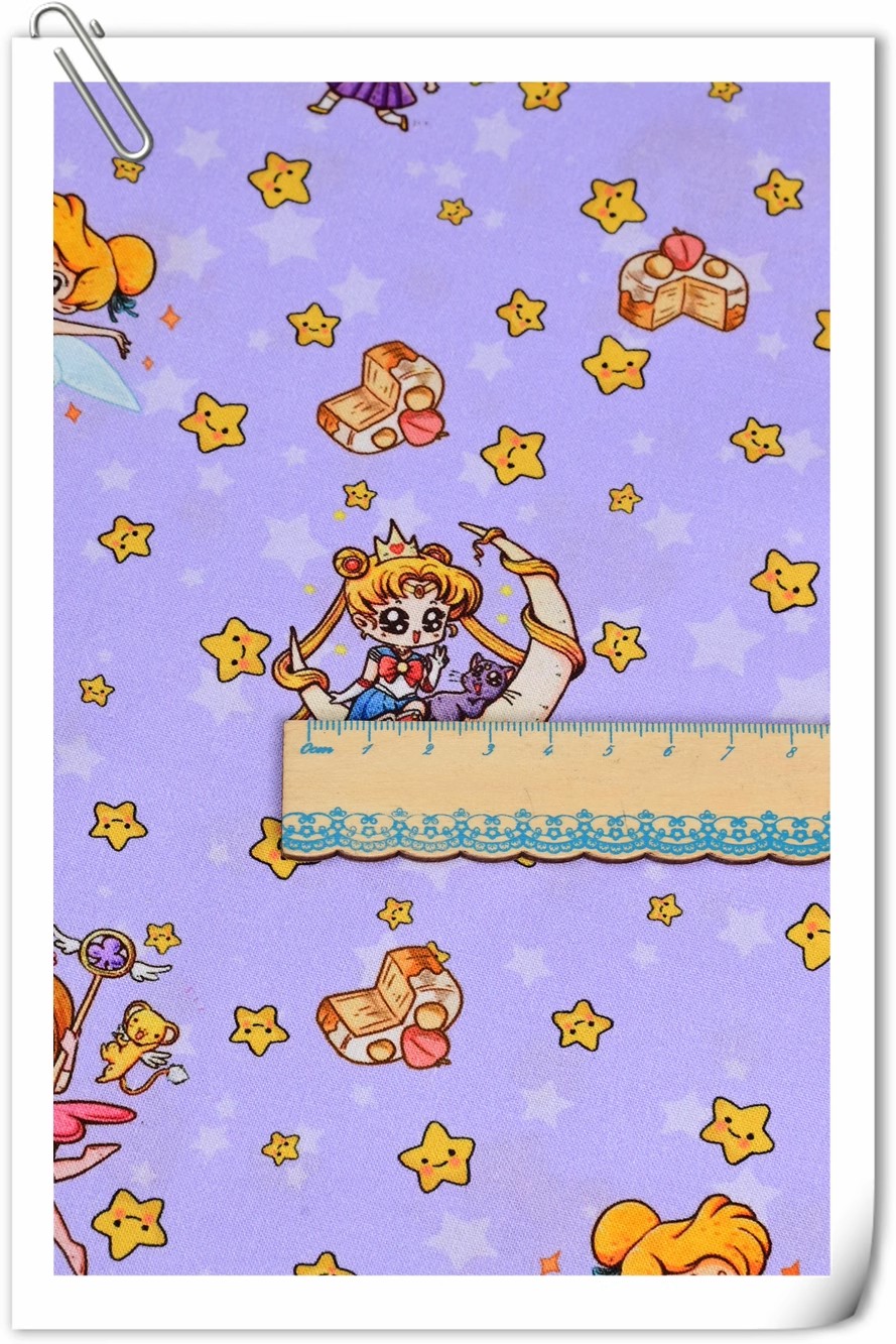 Sailor Moon Stars Cartoon Mädc – Textile And Sewing Materials Bewertung und Preis