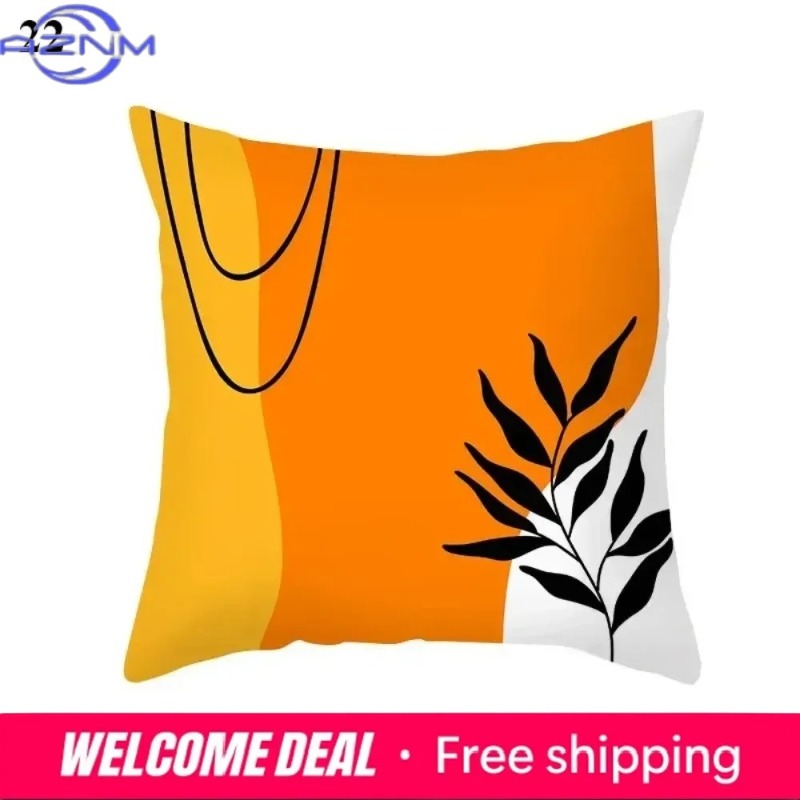 Boho Orange Abstrakter Kissenb – Century Textile & Sewing Supply Photos Bewertung und Preis