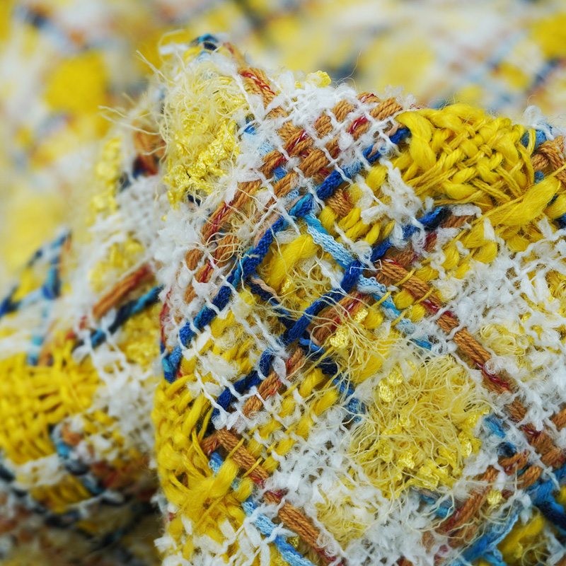 Lebhaft gestylter gelber mehrf – Sewing Tweed Bewertung und Preis