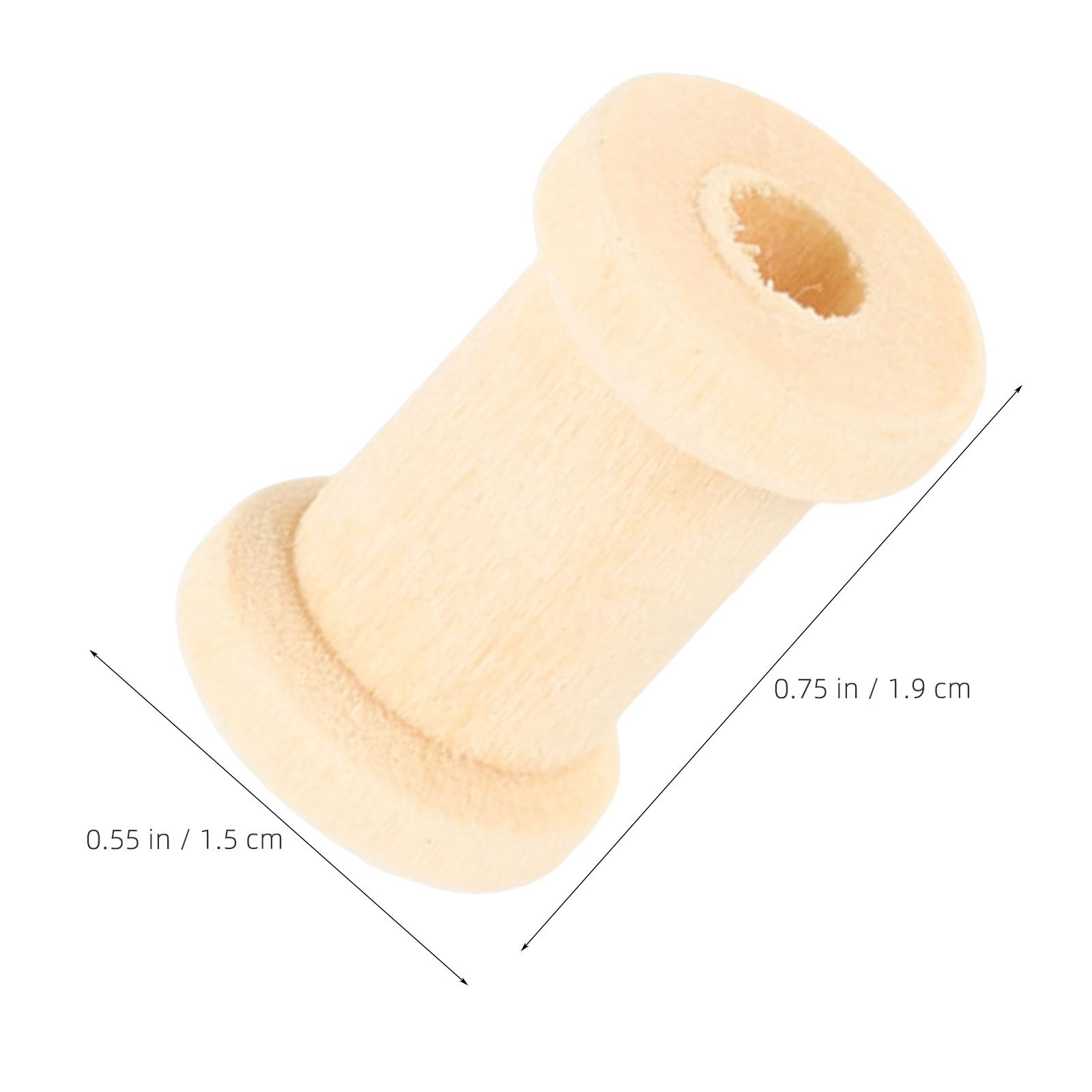 100 Stück leere Holzspulen, 0, – Thread Bobbins Empty Bewertung und Preis