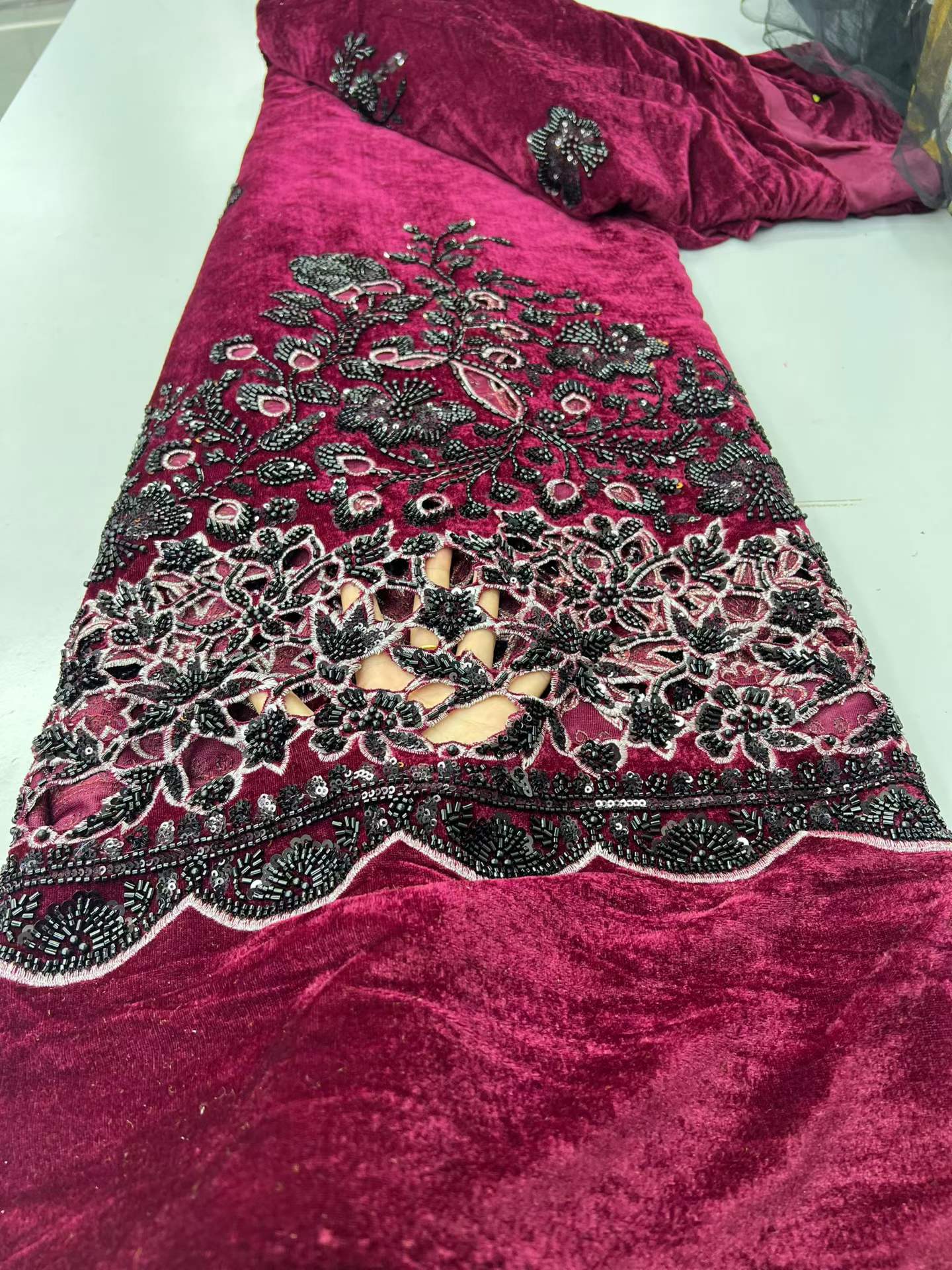 2026 Afrikanischer nigerianisc – Sewing Velvet Fabric Bewertung und Preis