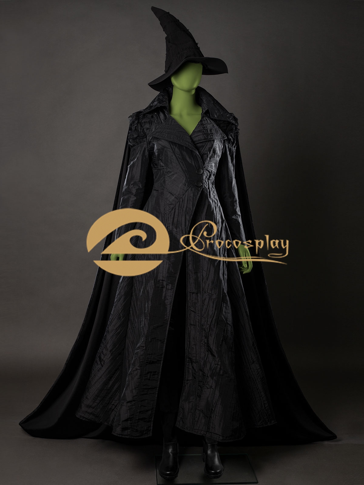 Elphaba Schwarzes Outfit Cospl – Sewing Velvet Fabric Bewertung und Preis