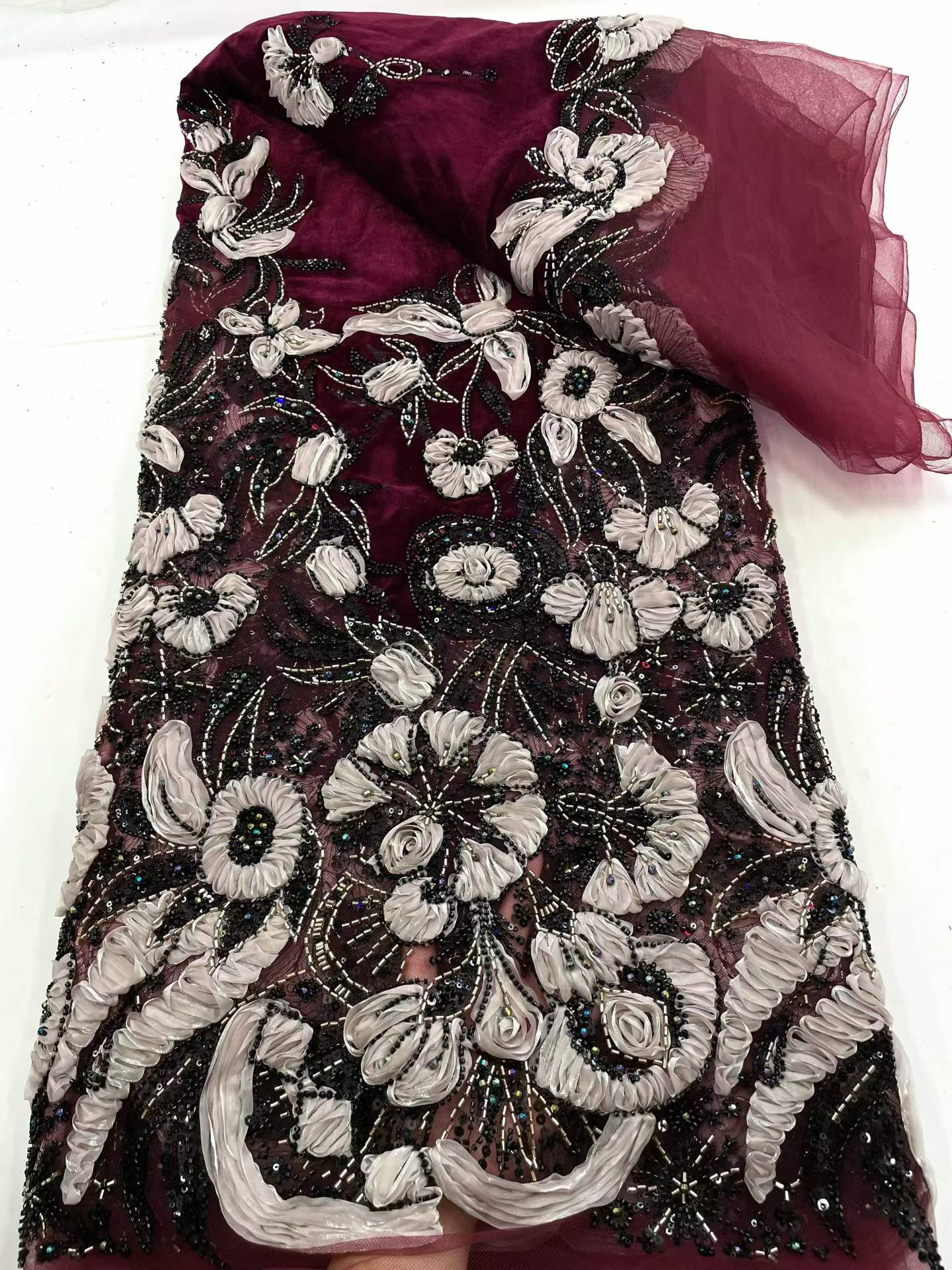 Afrikanischer Pailletten-Samts – Sewing Velvet Fabric Bewertung und Preis