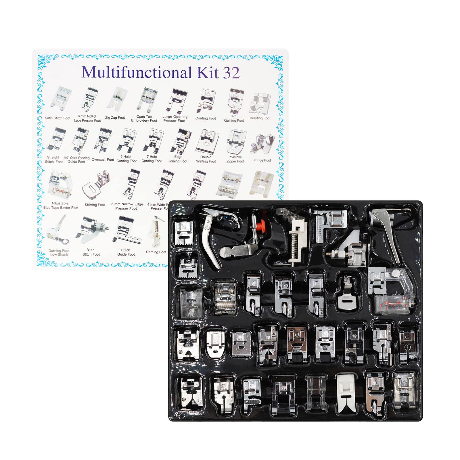 32-in-1 Multifunktions-Nähfuß- – Zipper Foot Presser Bewertung und Preis