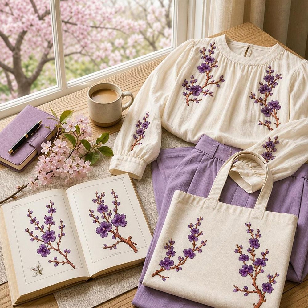 DIY Kirschblüten-Aufnäher zum  – Textile For Sewing Bewertung und Preis